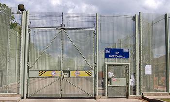 Secure area at Morton Hall Immigration Removal Centre