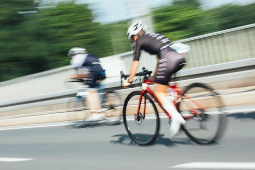 Triathlon competition – Road cycling