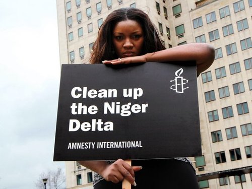 Omotola Jalade Ekeinde supports Amnesty's call to clean up the Niger Delta