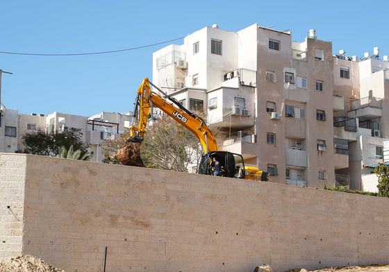 This image was taken on February 2020 in the illegal Israeli settlement of Modi'in Illit in the occupied West Bank.