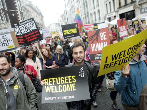 Refugees welcome March