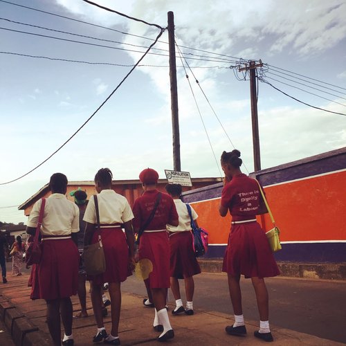 School girls in Sierra Leone