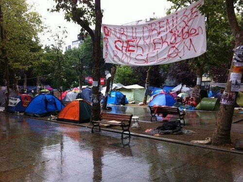Tents in Gezi Park
