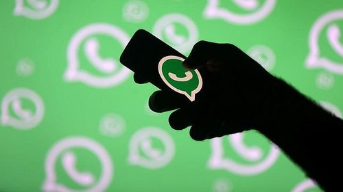 Mobile phone showing WhatsApp application